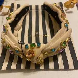 Lele Sadoughi Veronica Bow Pastel Latte Headband